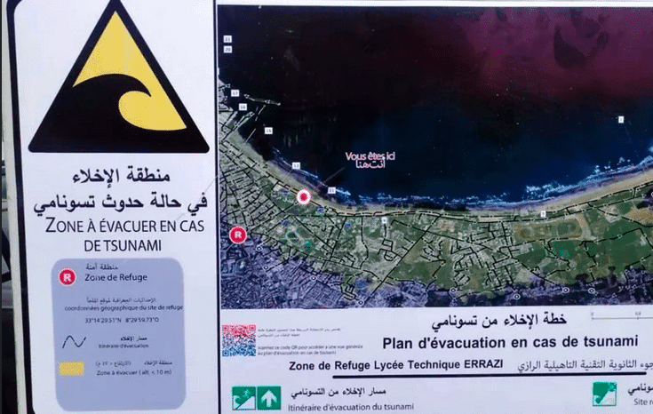 Panique à El Jadida des plans d'évacuation tsunami dévoilés sans préavis