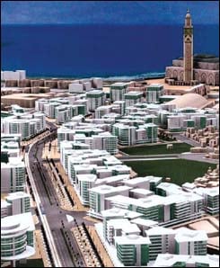 Casablanca: la démolition des bâtiments vétustes pave la voie à l’Avenue Royale Casablanca 20040104 b AV FAR