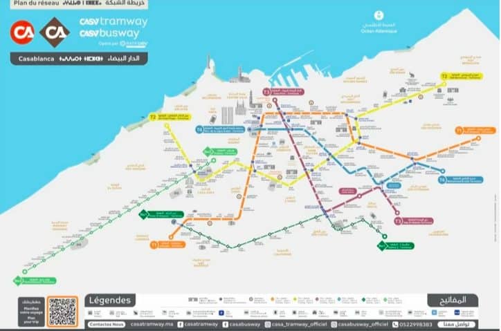 Tramway de Casablanca: correspondances et nouvelles lignes pour faciliter vos déplacements Tramway Capture decran 2024 09 19 a 23.45.10