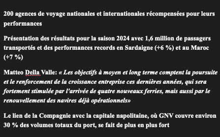 Transport maritime. GNV célèbre la cinquième édition de ses Awards à Naples GNV Capture decran 2024 10 08 a 19.46.54