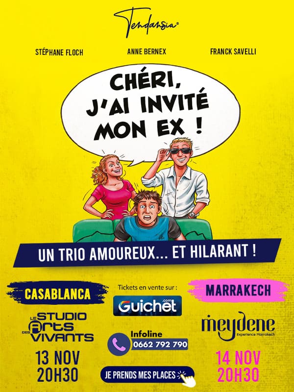 "Chéri, j’ai invité mon ex" : Une comédie explosive débarque à Marrakech et Casablanca ! Chéri Cheri 600×800