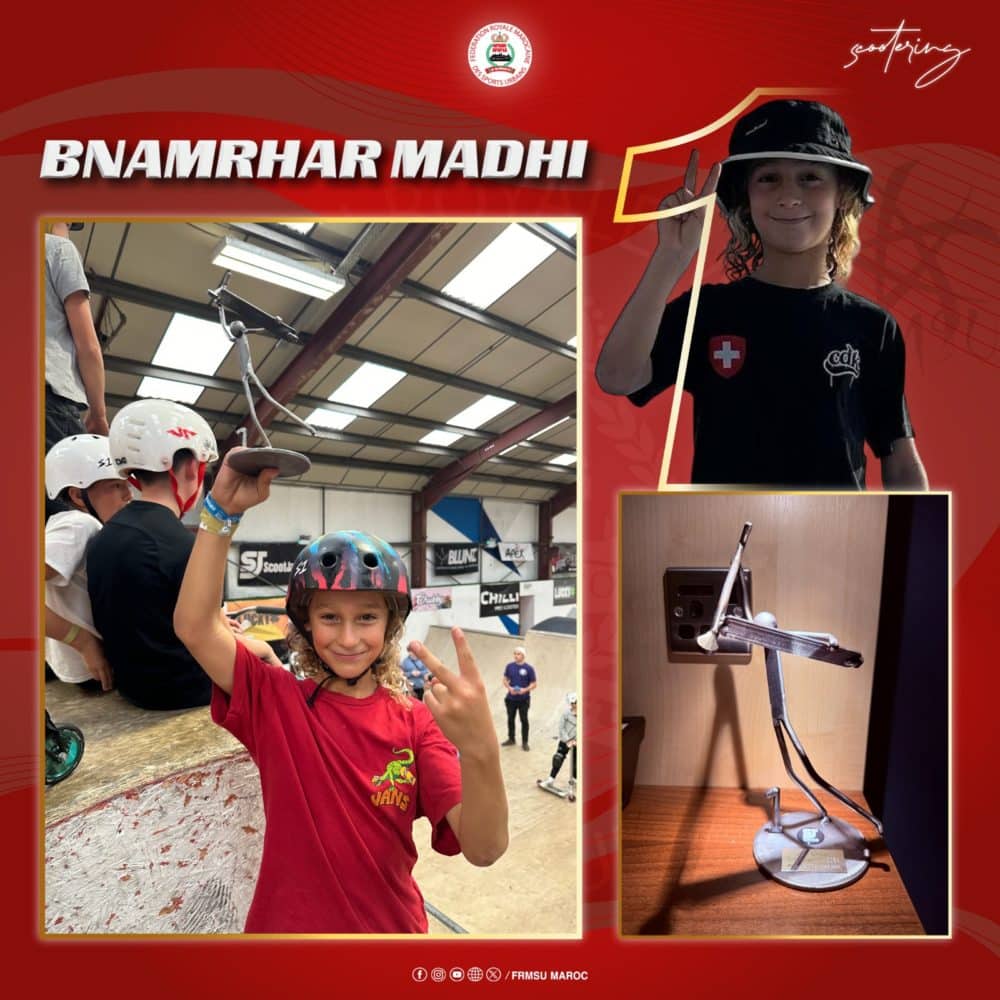 Youth Elite Scooter Championships Le Maroc champion du monde en trottinette freestyle