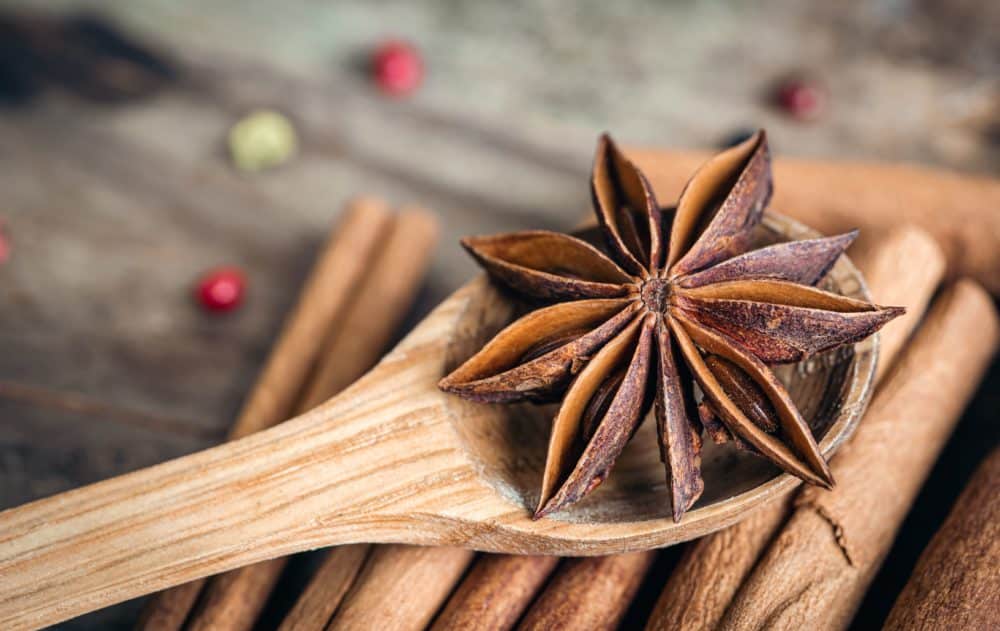 10 remèdes naturels simples et efficaces pour soulager les ballonnements ballonnements star anise cinnamon sticks closeup wooden background