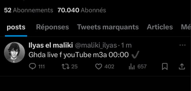 Ilyass El Malki annonce son retour en force après sa sortie de prison Ilyass El Malki Capture decran 2024 12 31 a 00.04.12