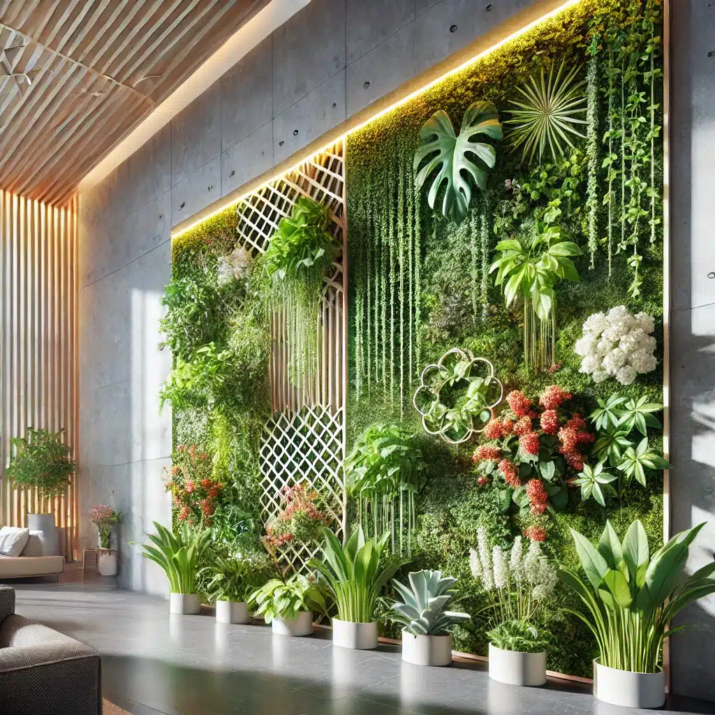 Apportez la nature à l'intérieur : les espaces verts domestiques comme source de bien-être espaces verts mur végétal