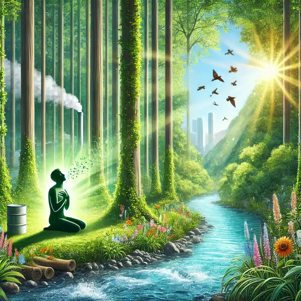 Adopter une vie saine grâce à la médecine chinoise : un art de vivre intemporel médecine chinoise Se reconnecter a la nature et purifier son environnement illustration image