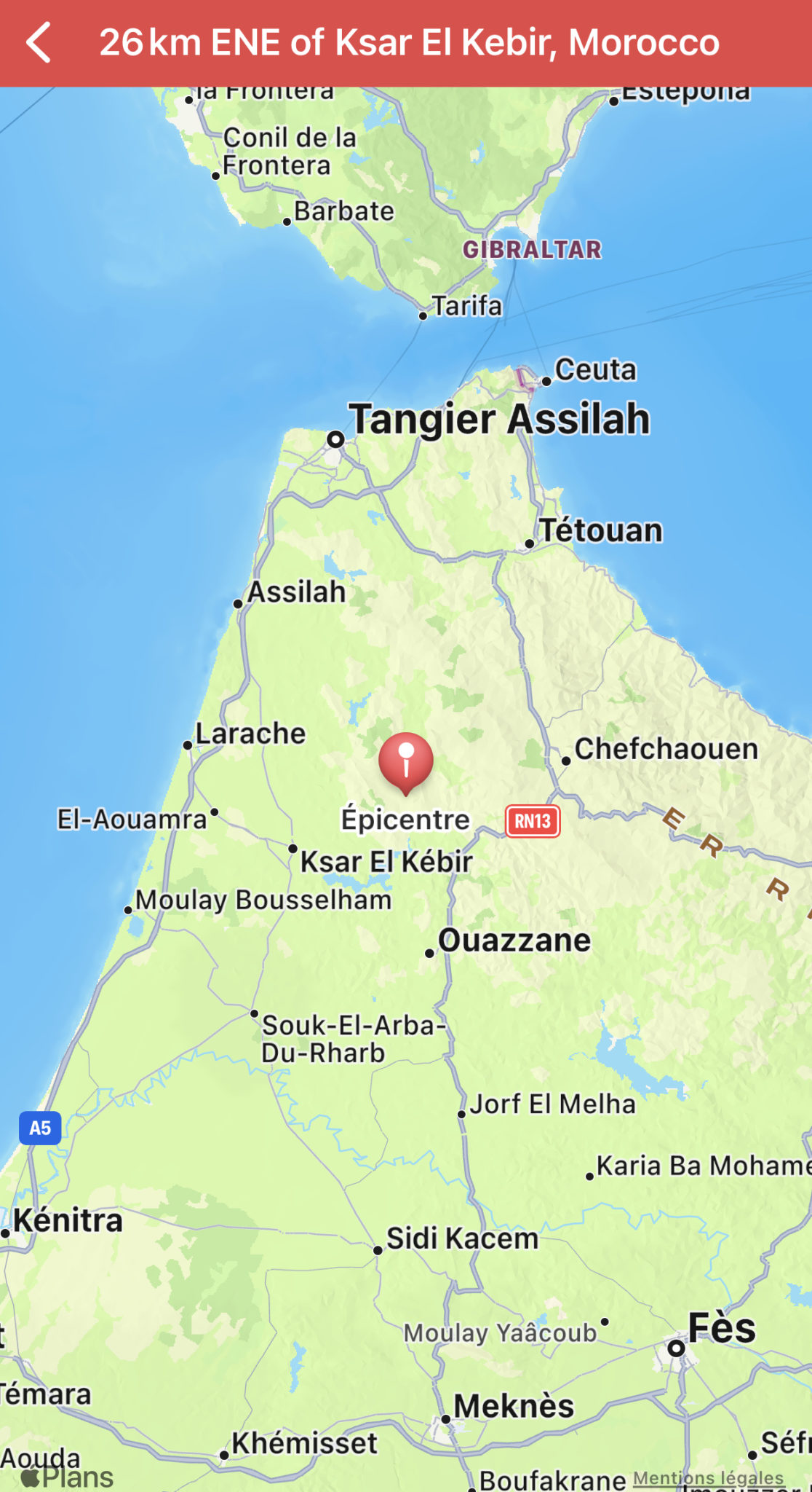 Séisme de 5,1 à Ksar El Kébir : des secousses ressenties et un bruit perçu jusqu’à Casablanca Séisme Ksar El Kébir Séisme Ksar El Kébir