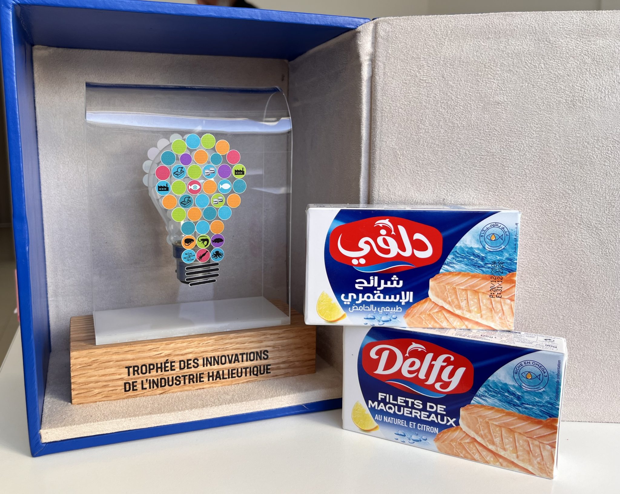 Pélagique Industrie distinguée pour son innovation dans les conserves de poissons Pélagique Industrie Trophee saveurs locales DELFY FMNC2 scaled