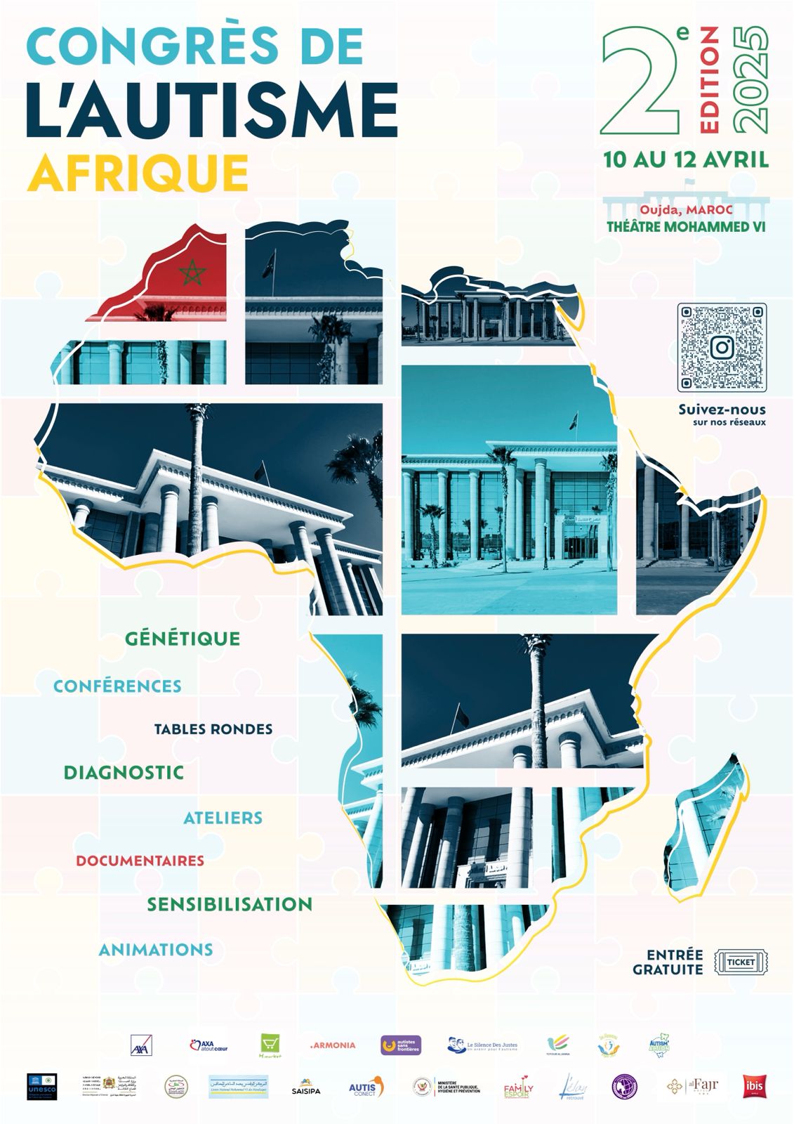 Oujda: Le Congrès de l’Autisme Afrique 2025 du 10 au 12 avril Congrès Congres Autisme Afrique