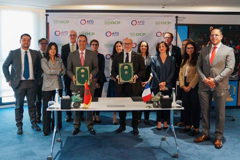 OCP et AFD signent un accord majeur pour une agriculture durable et bas carbone au Maroc OCP OCP et AFD