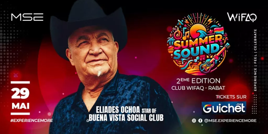 Summer Sound 2025 : Eliades Ochoa, Franglish et Ninho enflamment Rabat Summer Eliades.Ochoa_