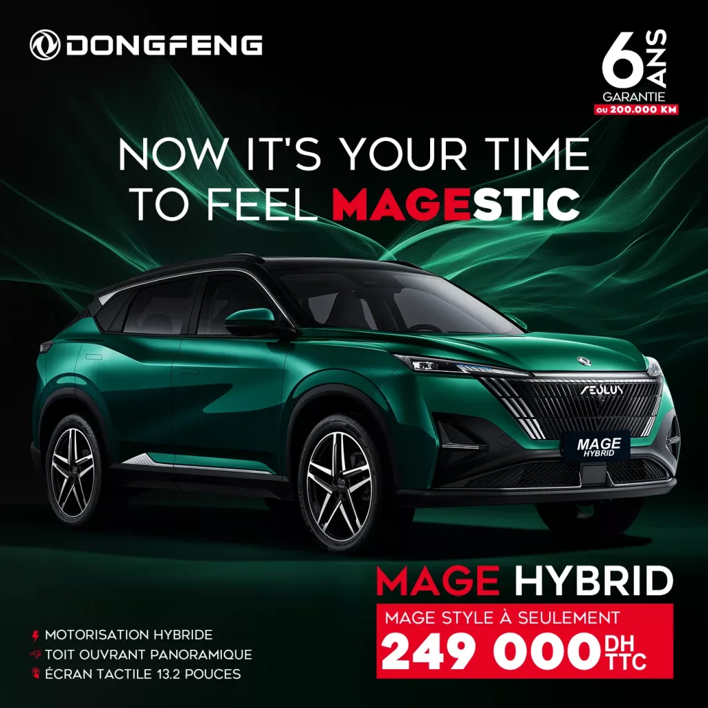 DONGFENG lance sa gamme de voitures particulières au Maroc et vise une expansion stratégique en Afrique DONGFENG Post Mage