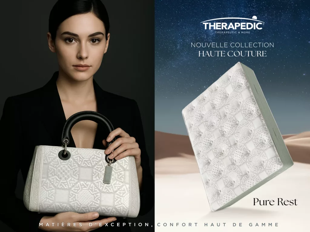 Therapedic dévoile sa Collection Haute Couture et réinvente l’art du sommeil au Maroc Therapedic THERAPEDIC KV PURE REST NEW CO V2
