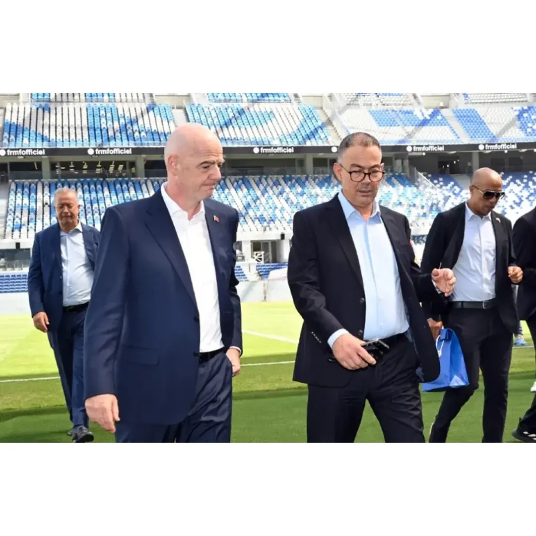 Le président de la FIFA visite le Grand Stade de Tanger président de la FIFA 91223010 64168810