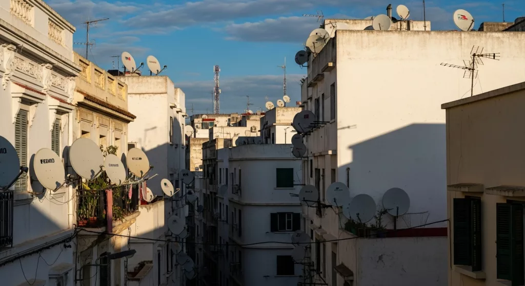 Façades d'immeubles à Casablanca