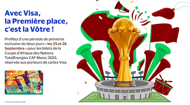 CIH Bank dévoile « Dima Maghrib », la carte officielle des supporters de la CAN 2025 CIH Bank CIH Bank dévoile « Dima Maghrib », la carte officielle des supporters de la CAN 2025