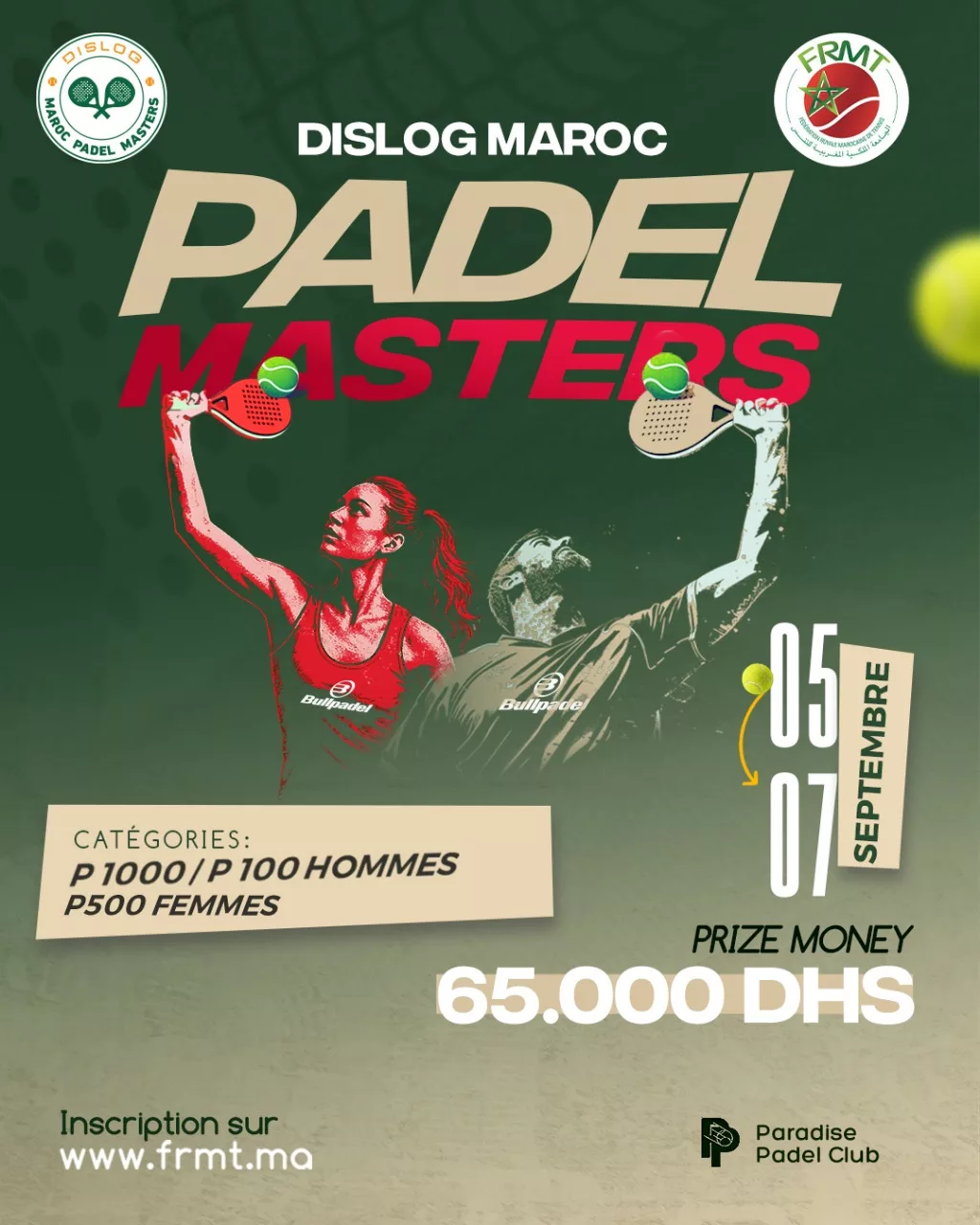 Le Dislog Maroc Padel Masters signe son grand retour à Casablanca Dislog padel
