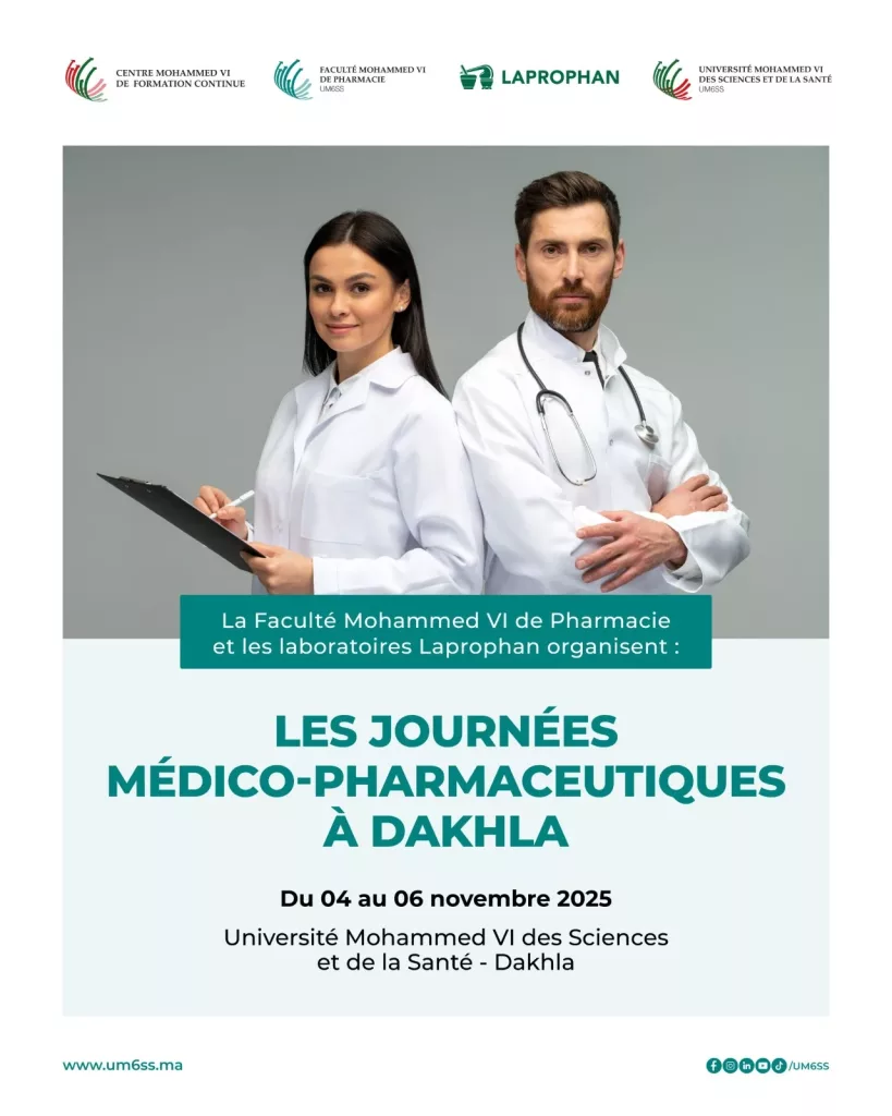 Dakhla : l’UM6SS et Laprophan célèbrent la montée en compétences des aides-pharmaciens Dakhla WhatsApp Image 2025 10 21 at 09.45.49 2