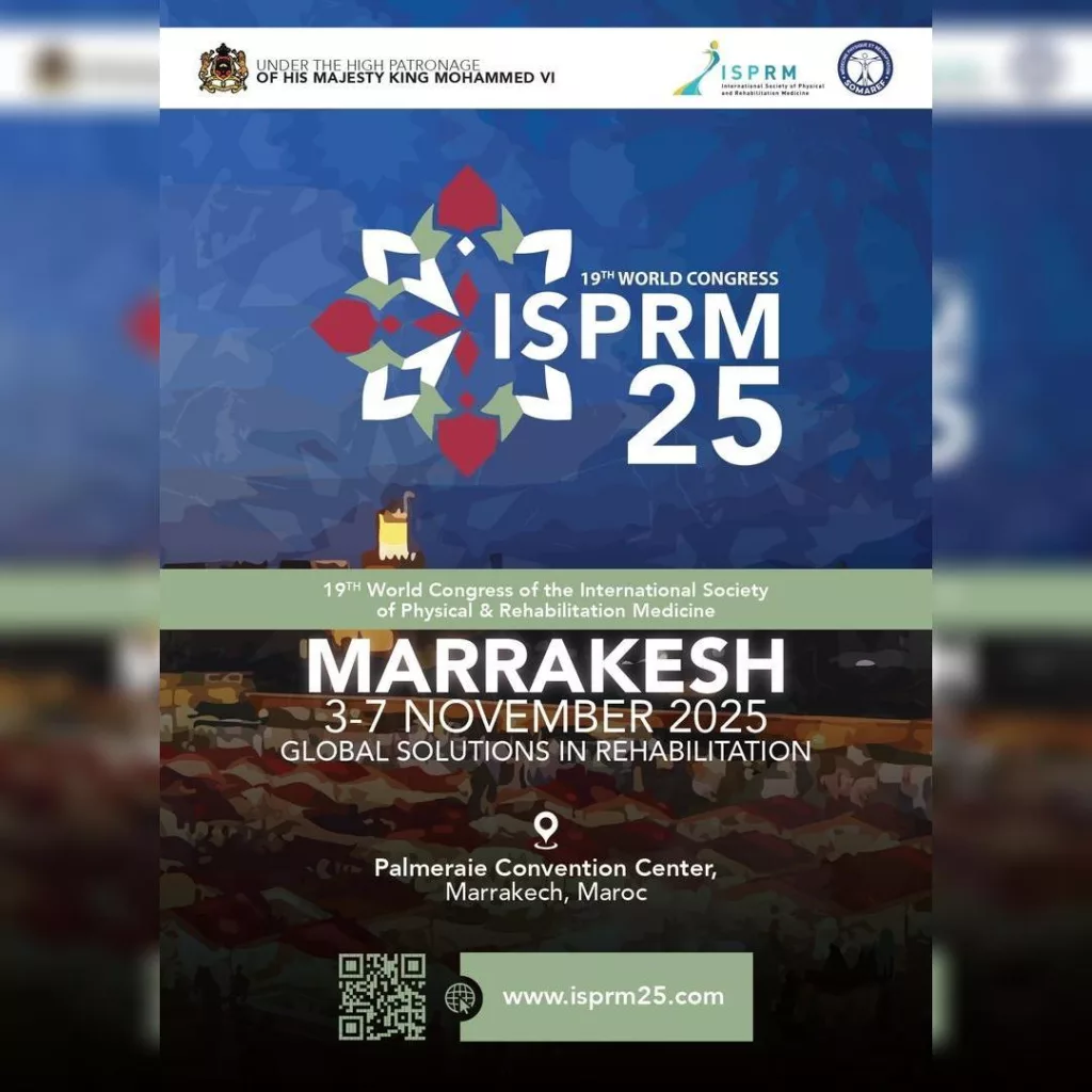 Marrakech accueille le 19e Congrès Mondial de Médecine Physique et de Réadaptation Marrakech ISPRM25 Affiche page 0001 1