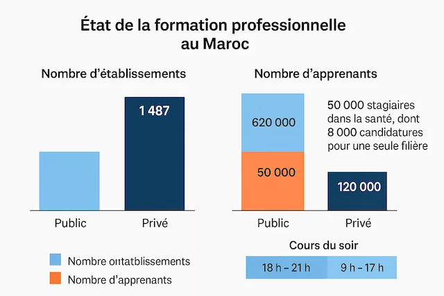50.000 stagiaires en santé : la filière qui attire le plus santé Formation professionnelle au Maroc