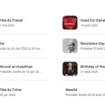 jours fériés et vacances scolaires au maroc