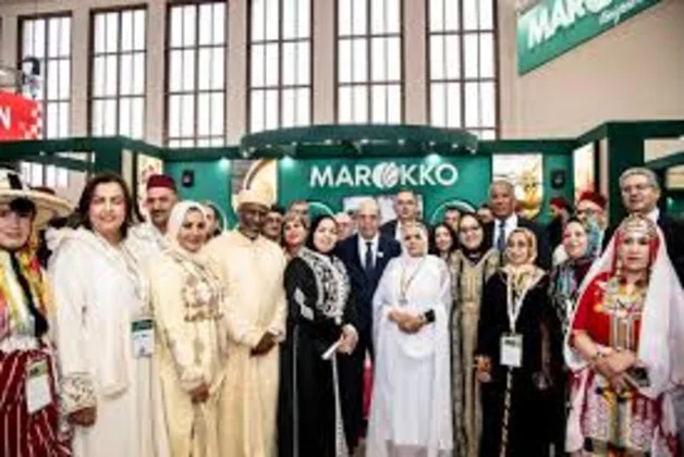 Maroc à la Grüne Woche de Berlin : un pavillon qui séduit par son terroir et son savoir-faire Maroc ALT : Pavillon marocain à la Grüne Woche de Berlin, mettant en valeur le terroir et la gastronomie