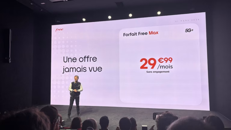 Free Mobile dévoile Free Max, un forfait sans roaming incluant le Maroc Free a presente son nouveau forfait Free Max le 31 mars 2026 lors d une conference de presse BFM Tech 2262416