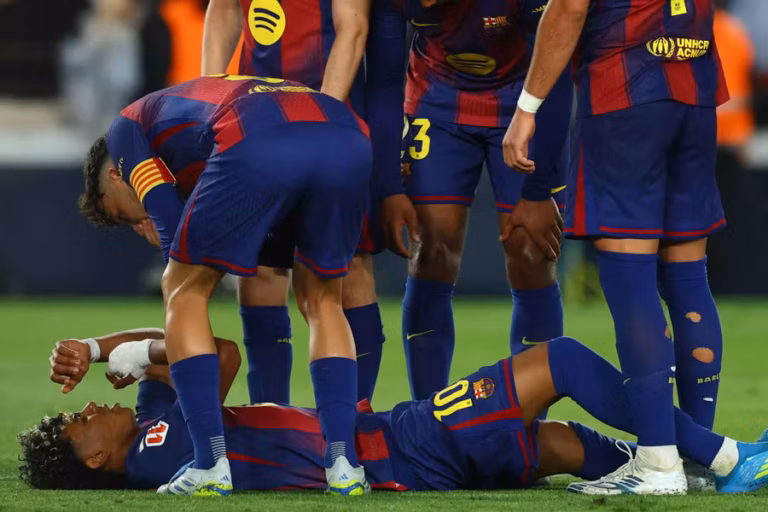 Lamine Yamal blessé en plein exploit : énorme frayeur pour le Barça et l’Espagne yamine yamal blesse