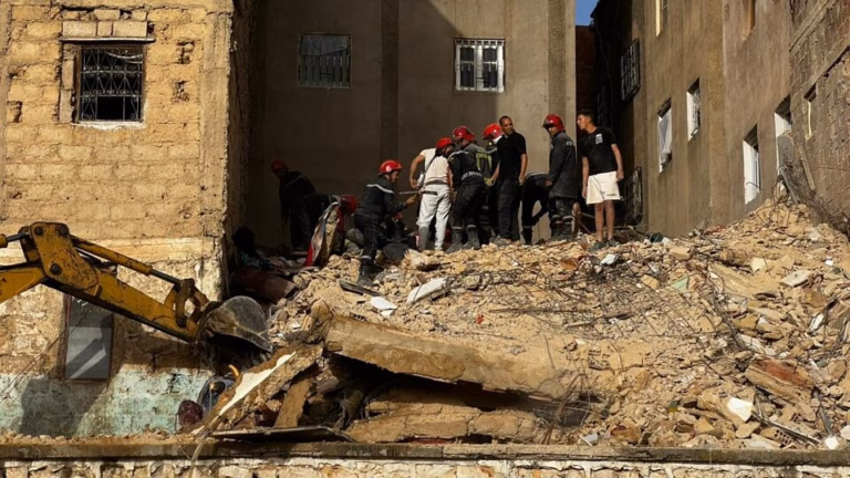 Effondrement d’un immeuble à Fès : le bilan grimpe à 14 morts Drame a FES