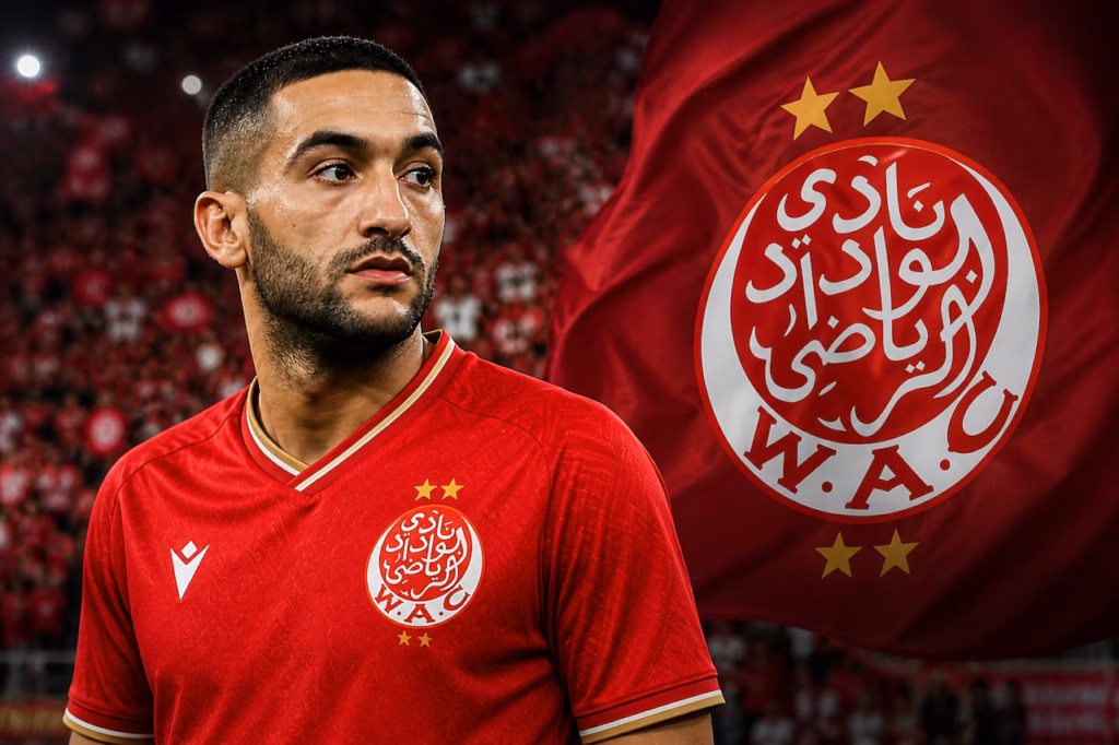 Wydad de Casablanca : Hakim Ziyech opéré avec succès et placé en récupération Hakim Ziyech Hakim Ziyech déjà sur le départ au Wydad ?